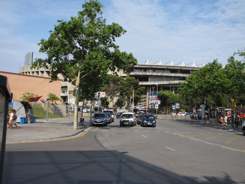 camp nou.jpg - In Barcelona kun je natuurlijk niet om FC Barcelona heen. Dus, even een kijkje bij Camp Nou, het stadion van Barça.